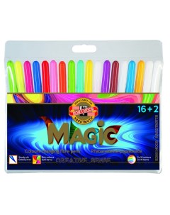 Фломастеры Magic 16 2цв трехгранные ПВХ Koh-i-noor