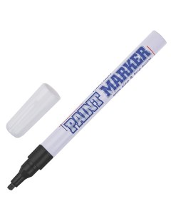 Маркер краска лаковый paint marker Slim 2 мм ЧЕРНЫЙ нитро основа Munhwa