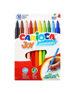 Фломастеры Joy 40528 10 смываемые Carioca