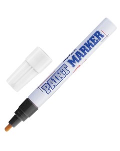 Маркер краска лаковый paint marker 4 мм ЧЕРНЫЙ нитро основа алюминиевый ко Munhwa