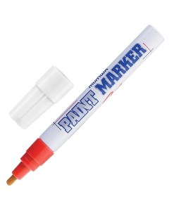 Маркер краска лаковый paint marker 4 мм КРАСНЫЙ нитро основа алюминиевый ко Munhwa