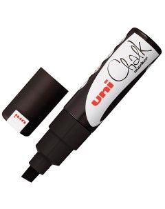 Маркер меловой UNI Chalk 8 мм черный PWE 8K BLACK 3 шт Uni mitsubishi pencil