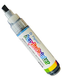 Маркер краска акриловый Acrylic Painter 8 5 мм скошенный наконечник черный Flysea