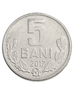 Монета 5 бани Молдова 2017 г в Монета в состоянии UNC без обращения Mon loisir