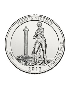 Монета 25 центов Международный Мемориал Мира США 2013 UNC Mon loisir