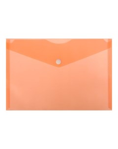 Папка конверт на кнопке А5 150 мкм оранжевая 10шт Calligrata