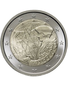 Монета 2 евро 35 лет программе Эрасмус Италия 2022 UNC Mon loisir