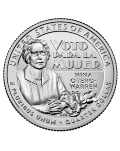 Монета 25 центов Нина Отеро Уоррен Американские женщины Филадельфия P США 2022 UNC Mon loisir