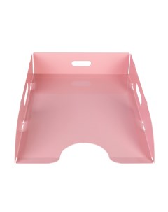 Лоток для бумаги А11 681 горизонтальный металл розовый Veranda