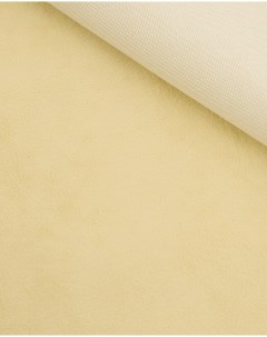 Ткань мебельная Флок цвет Светло бежевый с желтым оттенком Крокус
