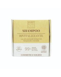 Твердый шампунь для волос Solid cosmetics Rivitalizzante Восстанавливающий 50 г Mario fissi 1937