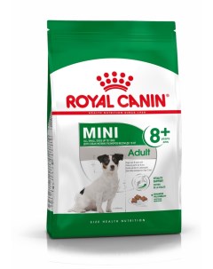 Mini Adult 8 для собак старше 8 лет мелких пород Птица 4 кг Royal canin