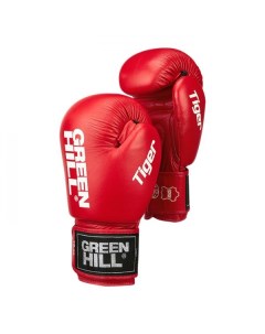 Боксерские перчатки Tiger красные 10 OZ Green hill