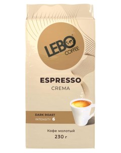 Кофе молотый Espresso Сrema 230 г Lebo