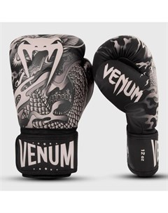 Боксерские перчатки Dragon s Flight 14 унций черно песочные Venum