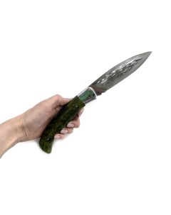 Складной нож Сковородихина Якутский кованая Х12МФ стабилизированная карельская береза Мастерская сковородихина
