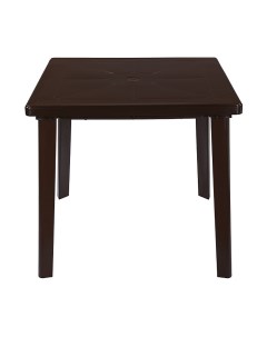 Стол для дачи обеденный brown 80x80x71 см Стандарт пластик