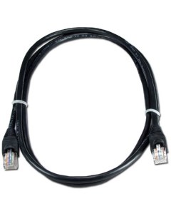 Кабель патч корд U UTP 5e кат 40м LNC06 40 0m AWG24 RJ45 литой Черный пластик пакет Gcr