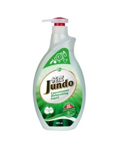 Средство для мытья посуды Jundo ЭКО гель с гиалур кислотой GreenTea with Mint 1л ЭКО гель с гиалур к