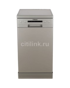 Посудомоечная машина ZWM 416 SEH узкая напольная 44 8см загрузка 10 комплектов серебристая Hansa
