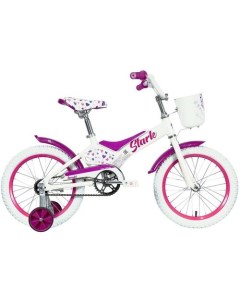 Велосипед Tanuki 18 Girl 2021 городской детский колеса 18 белый розовый 10 5кг Stark