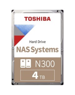 Жесткий диск N300 HDWG440UZSVA 4ТБ HDD SATA III 3 5 BULK Toshiba