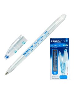 Ручка шариков Global 2221 1BLUE корп прозрачный d 0 5мм чернила син 1стерж линия 0 4мм и Pensan