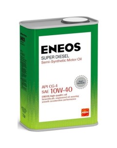 Моторное масло Super Diesel 10W 40 0 94л полусинтетическое Eneos