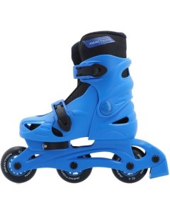 Роликовые коньки Rock для мальчиков размер 28 31 колеса 64мм ABEC 1 синий Reaction