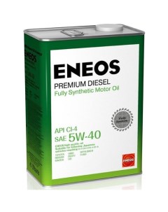 Моторное масло Premium Disel 5W 40 4л синтетическое Eneos