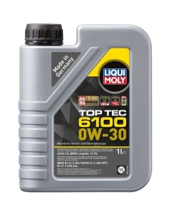 Моторное масло Top Tec 6100 0W 30 1л синтетическое Liqui moly
