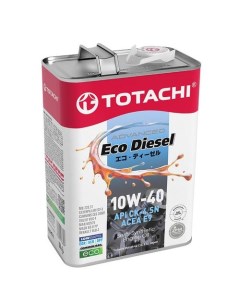 Моторное масло Eco Diesel 10W 40 1л полусинтетическое Totachi