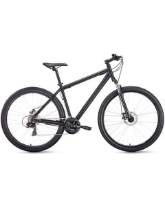 Велосипед Sporting 29 2 1 Disc 2021 горный взрослый рама 17 колеса 29 черный 17 5кг Forward