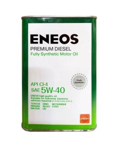 Моторное масло Premium Disel 5W 40 1л синтетическое Eneos