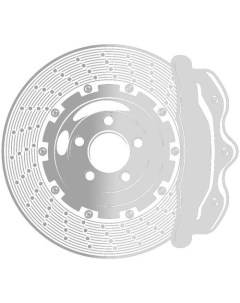 Тормозной диск DF7381 задний 2 шт кор Trw