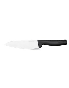 Нож кухонный Hard Edge разделочный 172мм заточка прямая стальной черный Fiskars