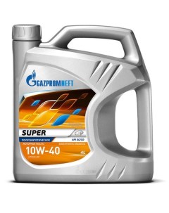 Моторное масло Super 10W 40 4л полусинтетическое Gazpromneft