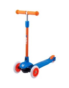 Самокат Hero детский 3 колесный 120мм 90мм синий оранжевый Ridex