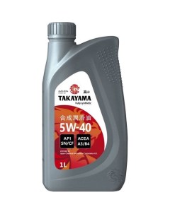 Моторное масло SAE 5W 40 1л синтетическое Takayama