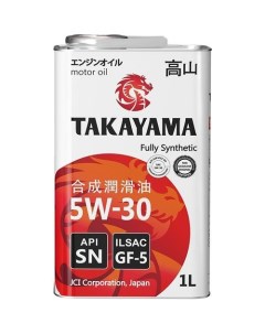 Моторное масло SAE 5W 30 1л синтетическое Takayama