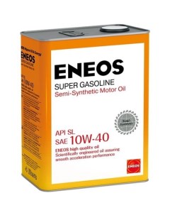 Моторное масло Super Gasoline 10W 40 4л полусинтетическое Eneos