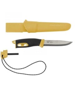 Нож Companion Spark разделочный 104мм стальной черный желтый Morakniv