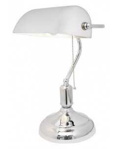 Настольная лампа декоративная Banker LDT 305 WT CHR Lumina deco