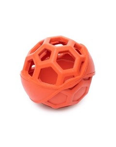 Игрушка для собак резиновая Мяч с сотами оранжевая 7см Бельгия Duvo+