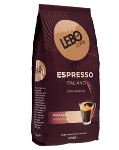 Кофе в зернах Espresso Italiano 1 кг Lebo