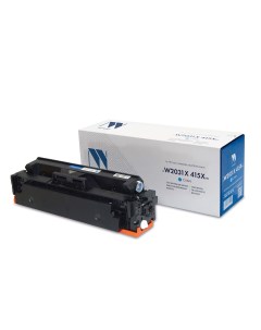 Картридж лазерный NV W2031X 415X C 415X W2031X голубой 6000 страниц совместимый для CLJ M454DN M479D Nv print