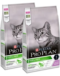 Сухой корм для кошек Cat Optirenal Sterilised Turkey индейка 2 шт по 1 5 кг Pro plan