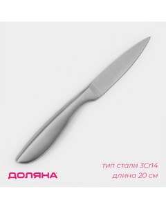 Нож для овощей кухонный salomon длина лезвия 9 5 см цвет серебристый Доляна