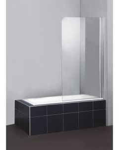 Шторка для ванны Sela 80 см прозрачное стекло SELA V 1 80 140 C Cr Belbagno