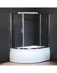 Шторка для ванны 150 см RB150ALP T CH прозрачное Royal bath